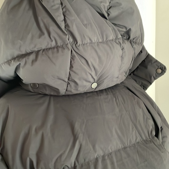 22”PTP 🎁 Sz 12 NWT Wunder Puff coat removable hood down crop super crop - Picture 14 of 14